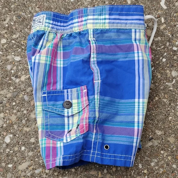 Polo Ralph Lauren Plaid Boys Swim Trunks 18 months Baby - Picture 5 of 7